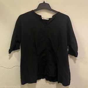 Black linen Two Danes blouse